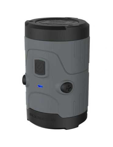 Haut-parleur sans fil Bluetooth Résiste à l'Eau IPX7 boomBOTTLE H2O gris / noir