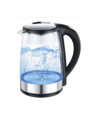 Bouilloire Led en verre sans fil 1,7 L