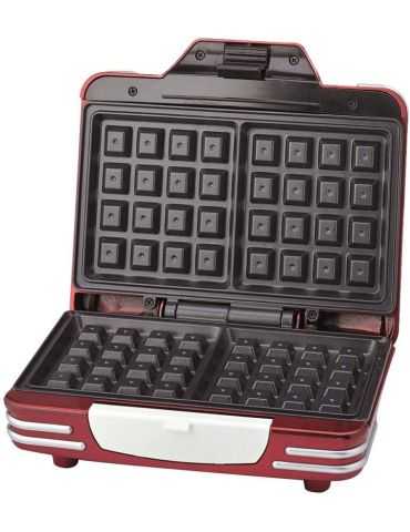 Ambiano "Ariete 187" Waffle Maker Party Time Machine pour gaufres couleur rouge