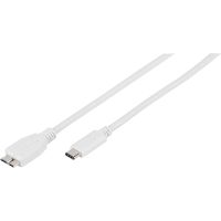 Vivanco USB-C to USB 3.0 Micro-B Cable 1m White