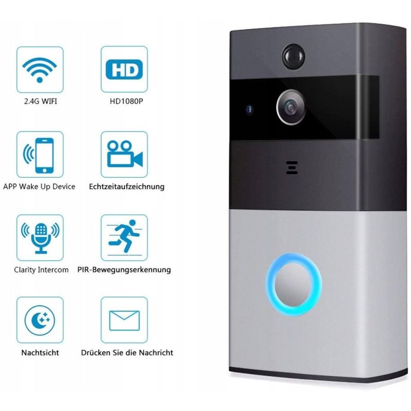 Campanello video wireless HD 1080p impermeabile senza | Iper Hardware