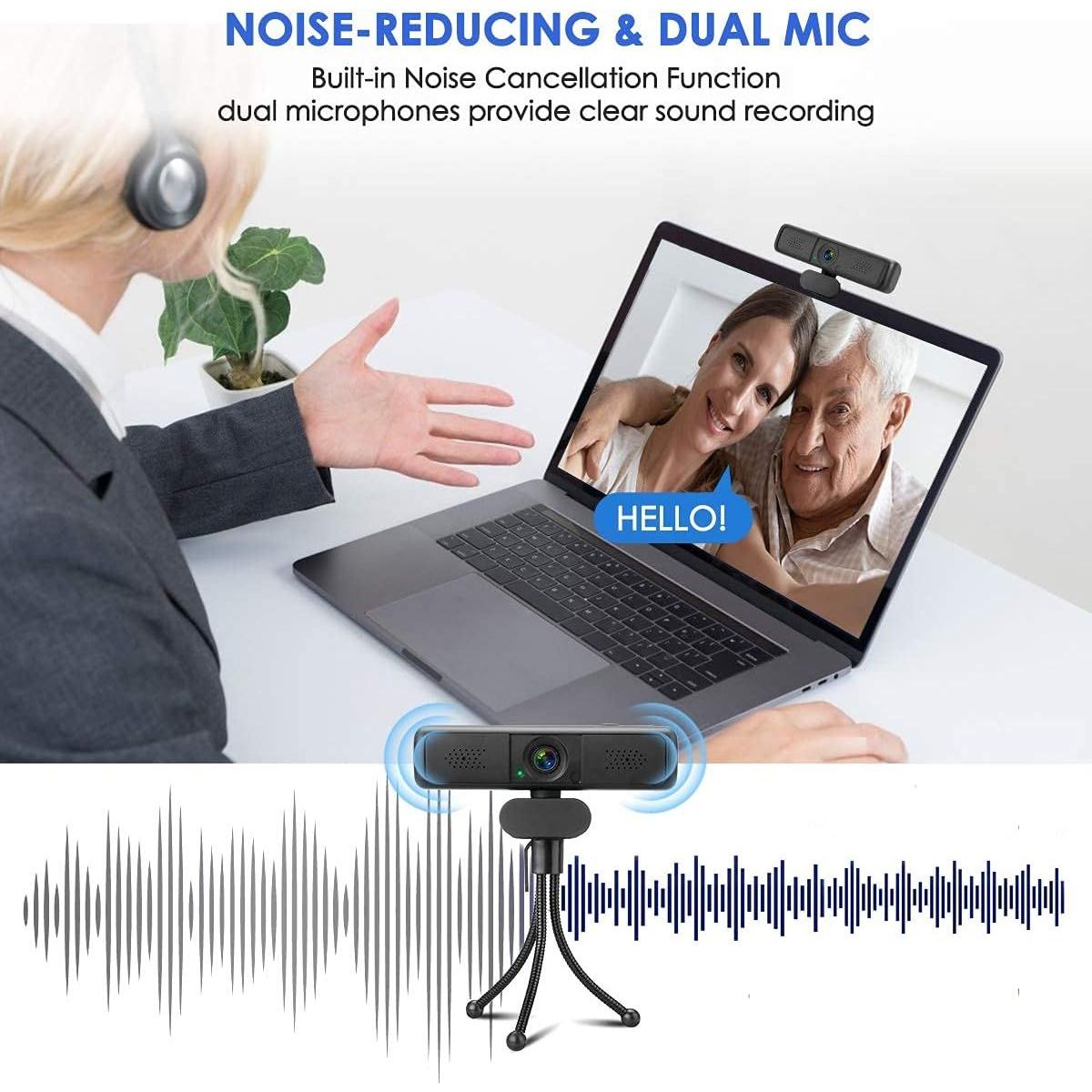 MECO Webcam 2K with Microphone/Tripod | Iper Hardware