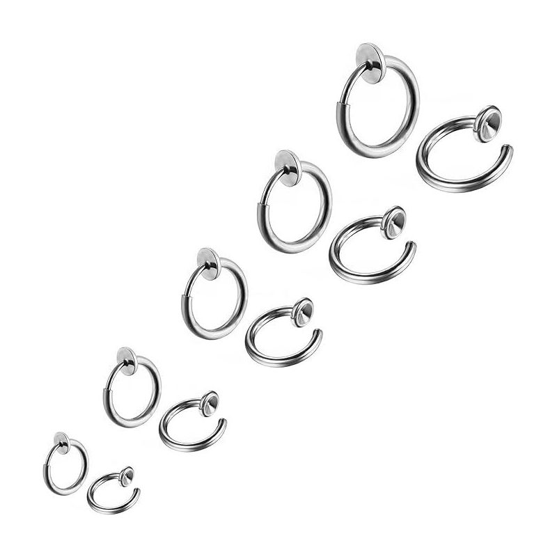 Bo Win 5 paia di orecchini a clip in acciaio | Iper Hardware