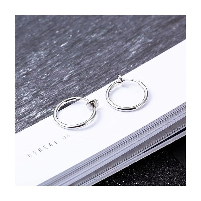 Bo Win 5 paia di orecchini a clip in acciaio | Iper Hardware