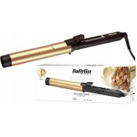 BaByliss C432E Ferro arricciacapelli Heat Nero, Oro Spazzola e piastra per capelli da 1,8 m