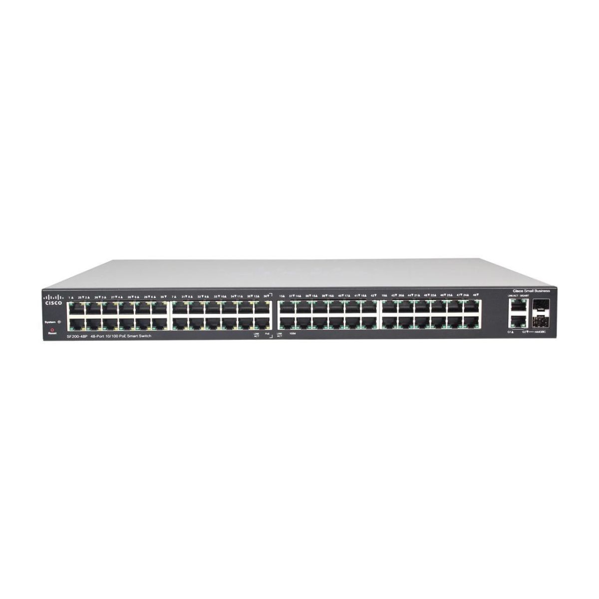 Commutateur Ethernet PoE 10/100 48 ports CISCO SF200-48 | Iper Hardware