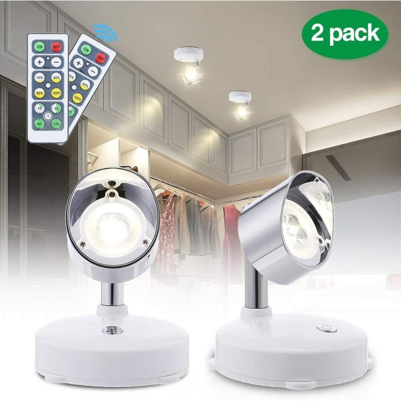 Set di 2 faretti LED Elfeland EL-CB-010 senza fili + telecomando | Iper Hardware