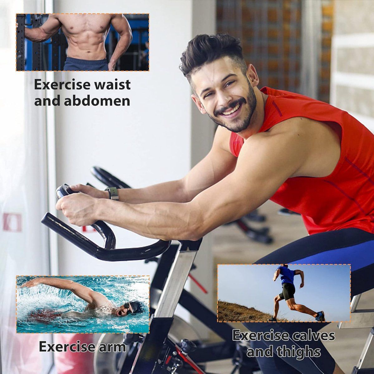 Cyclette da fitness indoor FDW SPB-1508-Bici da spinning nera | Iper Hardware
