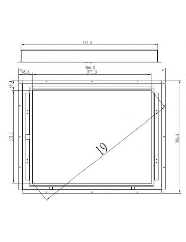 LITEMAX LO1941 Monitor 19" industriale open frame NEW