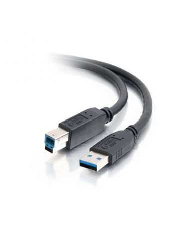 Equip Câbles USB 3 m, USB A, USB B, Male Connector/Male Connector, 5000 Mbit/s, Noir