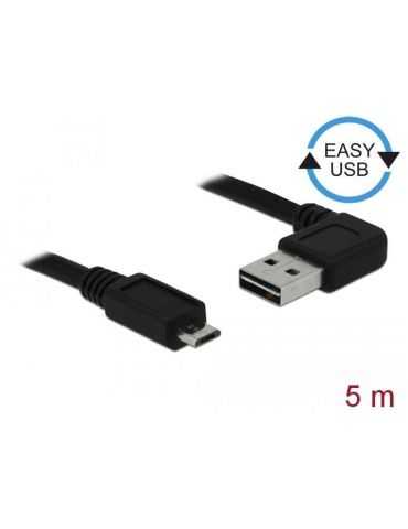 DeLOCK 83385 Câble USB2.0 A 90° - USB Micro-B 1x USB-A (prise) sur 1x micro-USB B (fiche)
