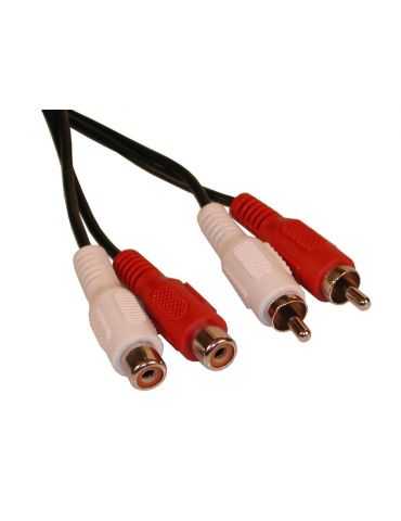 Sandberg Extension cable 2 x RCA Male to 2 x RCA Female 1.8m