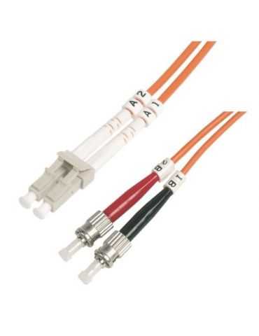 Duplex Patch Cable M-Cab 7000828, 5 m, OM2, LC, ST, Orange,Multicolour