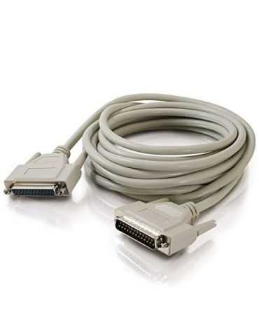 To Go Câble d'extension DB25 M/F Serial RS232 Extension Cable Beige 7 m
