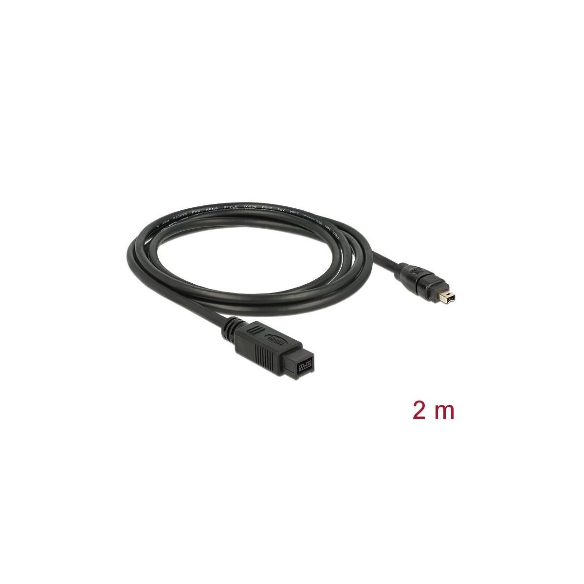 Delock Premium FireWire 800 2m 4-Pin to 9-Pin