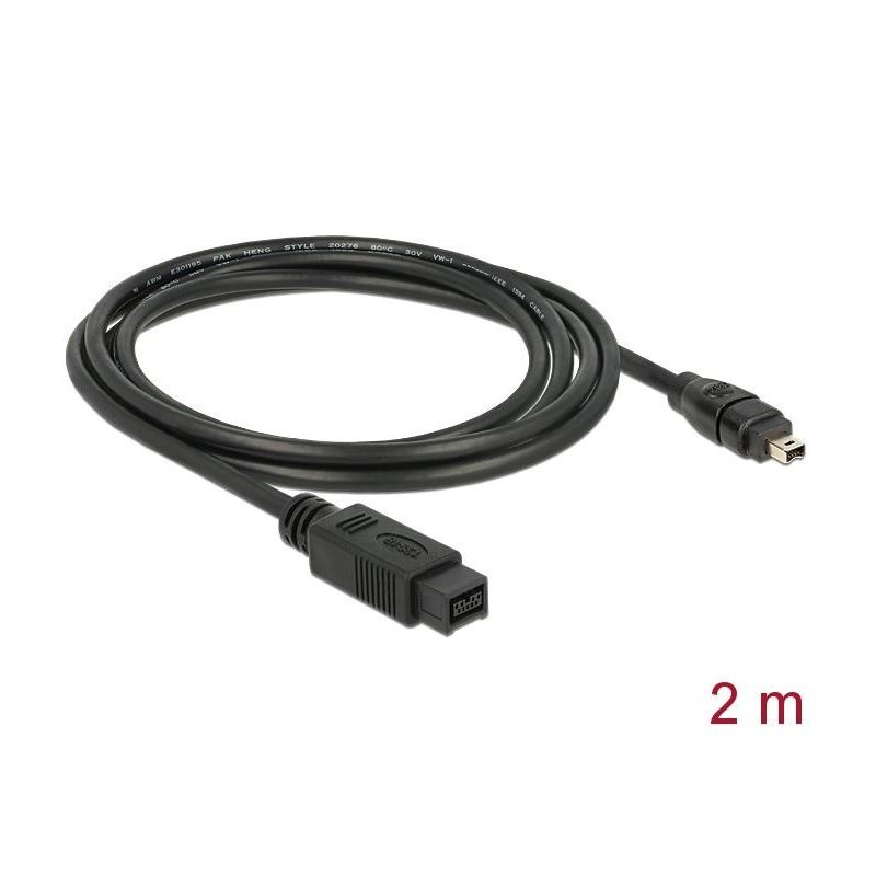 Delock Premium FireWire 800 2m 4-Pin to 9-Pin