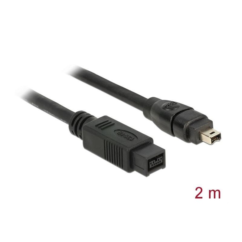 Delock Premium FireWire 800 2m 4-Pin to 9-Pin