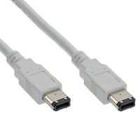 Cavo adattatore Firewire IEEE1394 da 6 pin a 6 pin 1,8 m Materiale bianco
